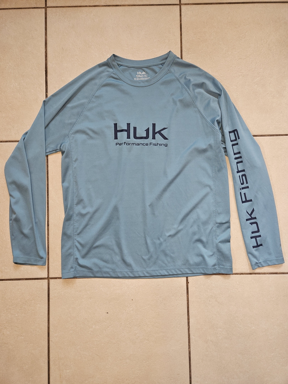 Huk Blue Performance Long-Sleeve Fishing Tee